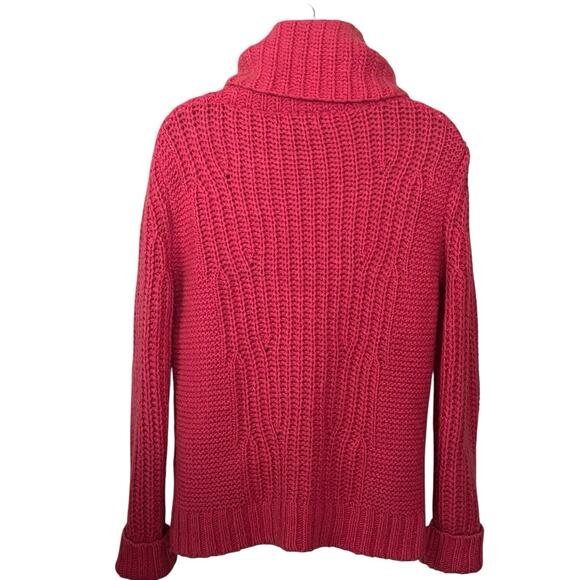 Banana Republic Turtleneck Sweater S Italian Yarn Merino Wool Alpaca Blend Pink - Picture 2 of 6